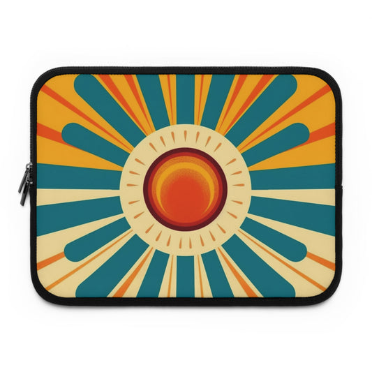 Atomic Age Sunshine: Midcentury Modern Sun Laptop Sleeve