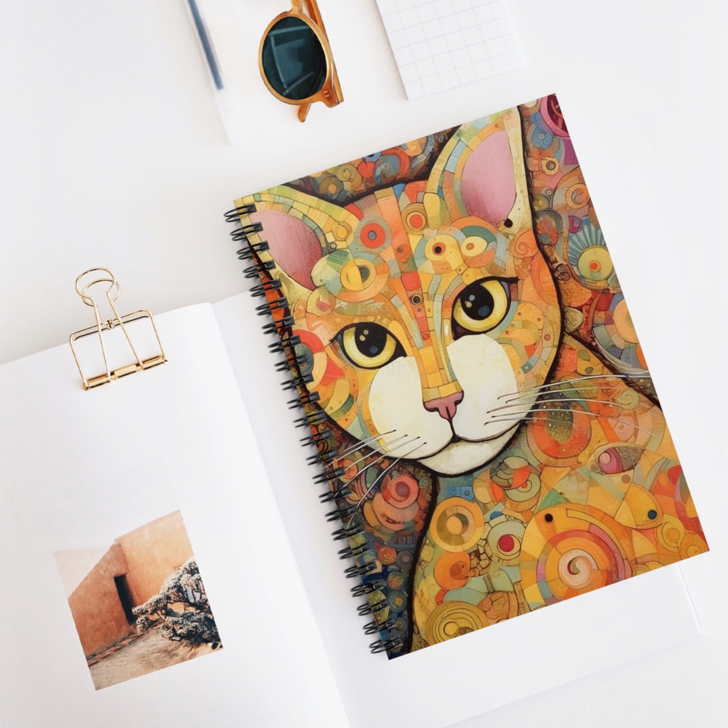 Art Nouveau Revival: Klimt-Inspired Spiral Notebook