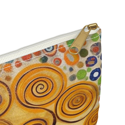 Captivating Artistry: The Tree of Life Accessory Pouch, Inspired by Gustav Klimt's Timeless Masterpiece