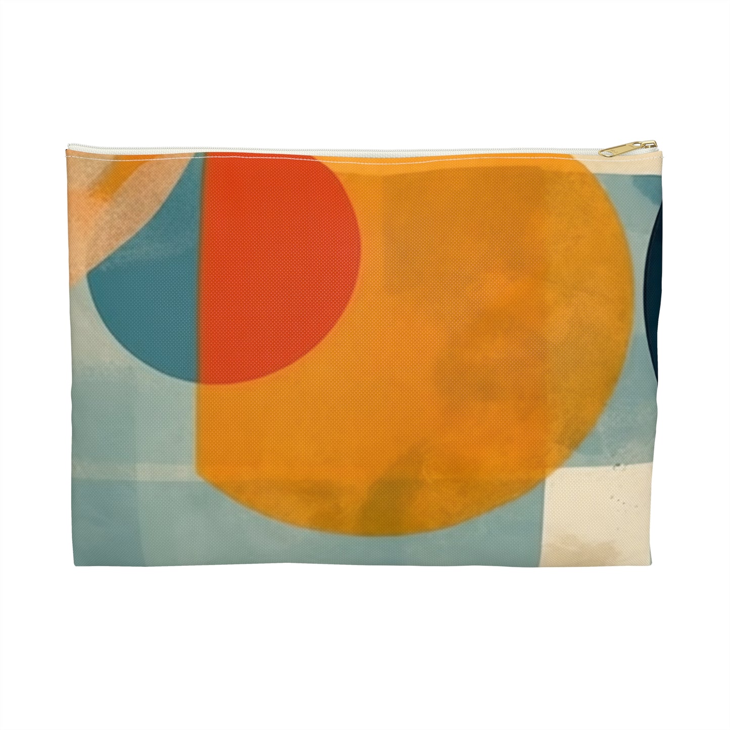 Midcentury Modern Geometric Art Accessory Pouch: Iconic Design and Versatile Storage Solution