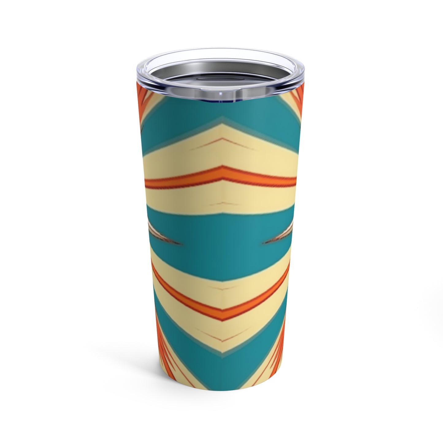 Midcentury Modern Chic: Starburst Candy Colored Tumbler with Abstract Art Influences