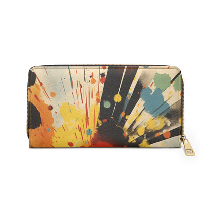 Expressive Abstractions: Gutai Inspired Zipper Wallet