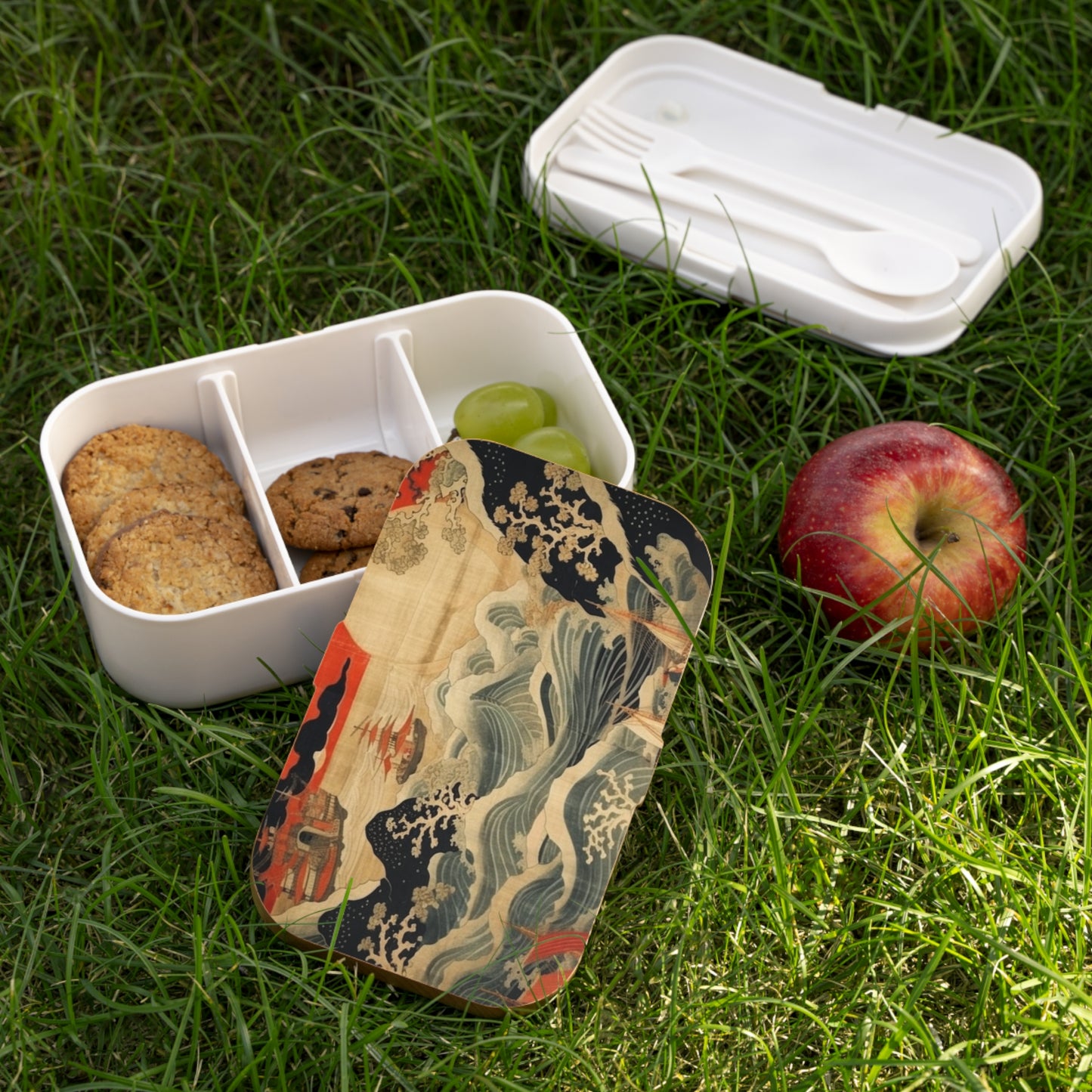 Artistic Fusion - Where Japanese Tapestry Meets the Perfect Bento Box