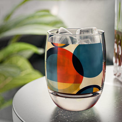 Whiskey Glasses with Geometric Art Influence