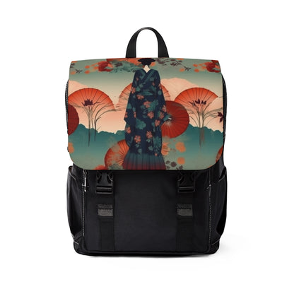 Fashionable Kimono-Inspired Unisex Casual Shoulder Backpack: Unleash Your Style