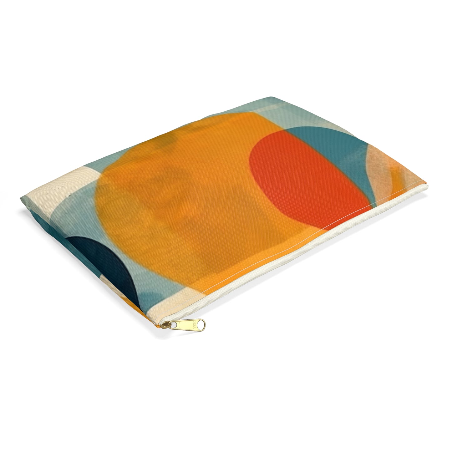 Midcentury Modern Geometric Art Accessory Pouch: Iconic Design and Versatile Storage Solution