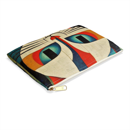 Artistic Vintage Vibes: Picasso-Inspired Midcentury Modern Accessory Pouch for Retro Fashion