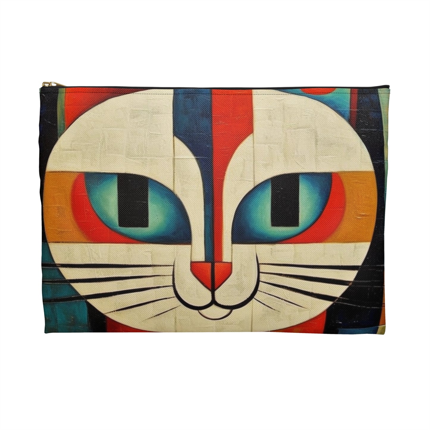 Artistic Vintage Vibes: Picasso-Inspired Midcentury Modern Accessory Pouch for Retro Fashion