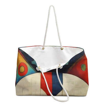 Artistic Vintage Vibes: Picasso-Inspired Midcentury Modern Weekender Bag for Retro Fashion