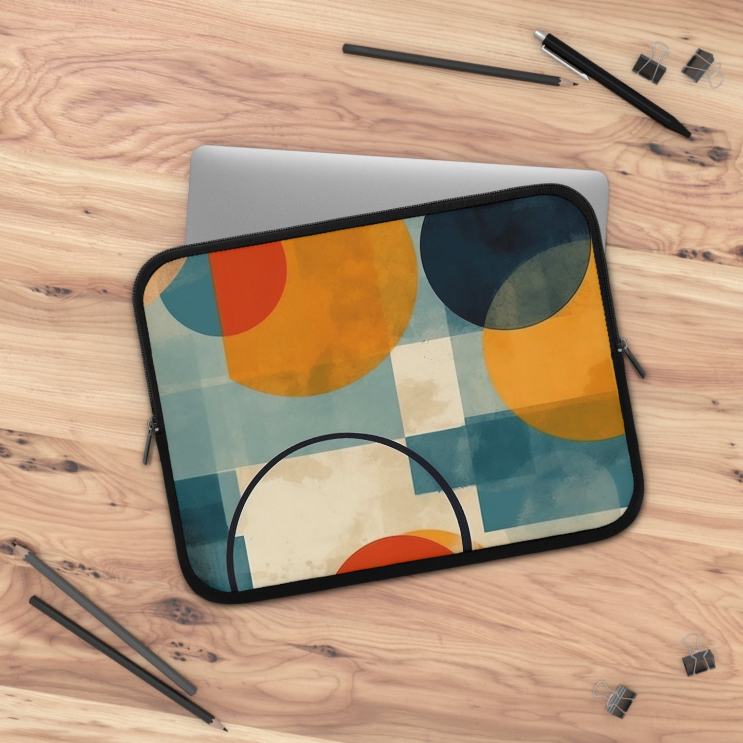 Geometric Gems: Laptop Sleeve Inspired by Abstract Geometric Art