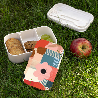 Abstract Expressions: Modern Art-Inspired Midcentury Modern Bento Box with Timeless Design