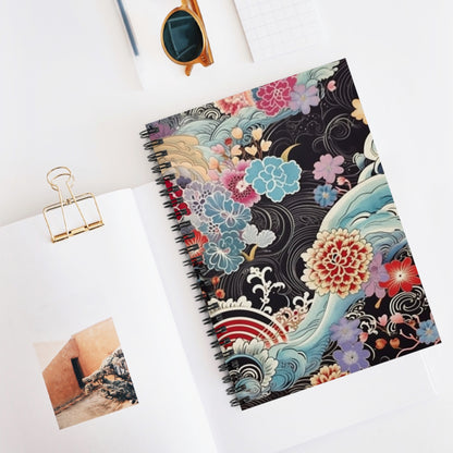 Authentic Japanese Kimono Spiral Notebook: Embrace Tradition