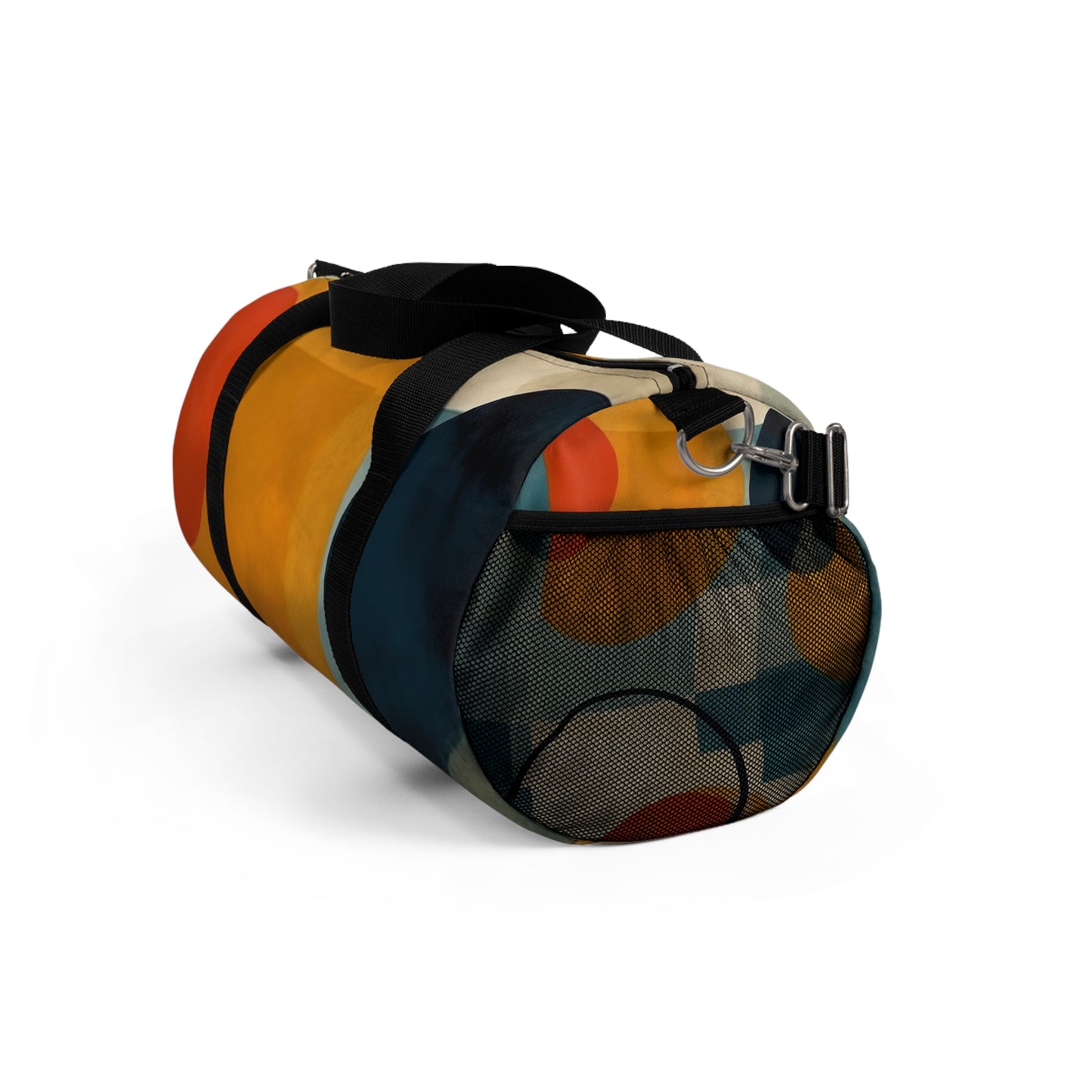 Geometric Artistic Fusion: Step into Modern Artistry with our Midcentury Modern Duffel Bag