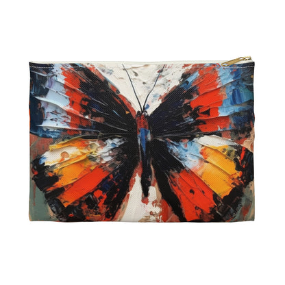 Accessory Pouch with Bauhaus-Inspired Butterfly Drawing: A Harmonious Blend of Art and Functionality