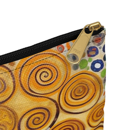 Captivating Artistry: The Tree of Life Accessory Pouch, Inspired by Gustav Klimt's Timeless Masterpiece