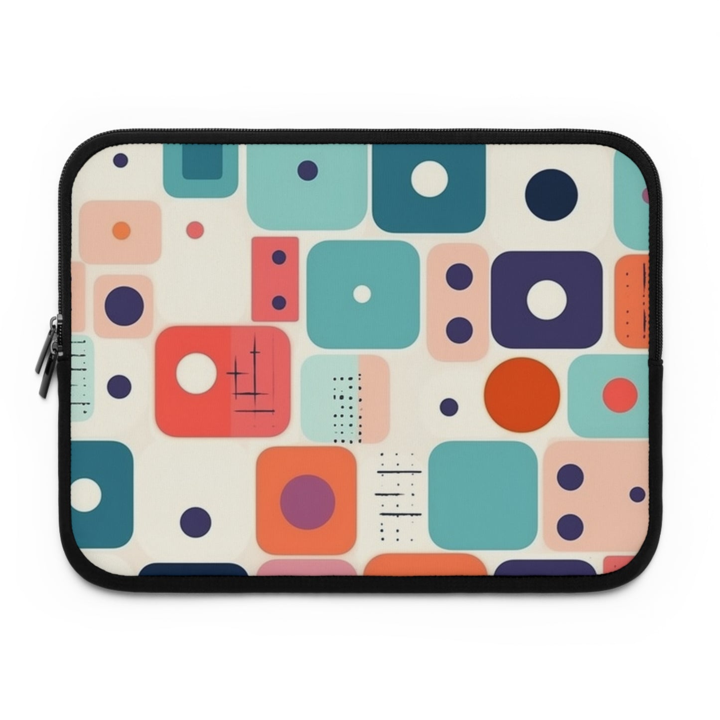 Retro Chic: Atomic Age-Inspired Laptop Sleeve with Midcentury Modern Design and 1960s Fashion