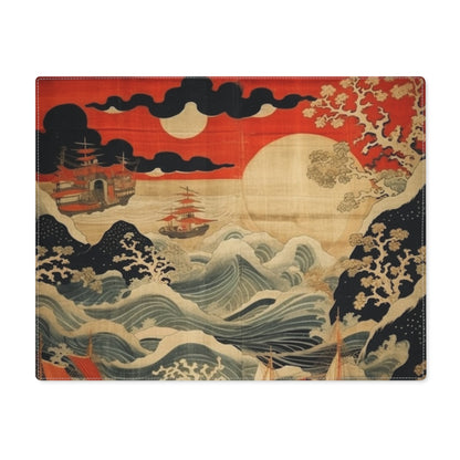 Artistic Fusion: Placemat Where Japanese Tapestry Meets the Perfect Placemat
