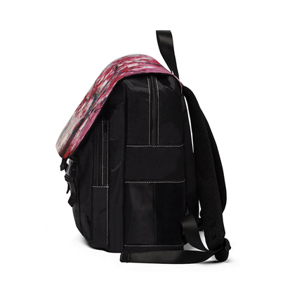 Cherry Blossom Dreams Abstract Unisex Casual Shoulder Backpack