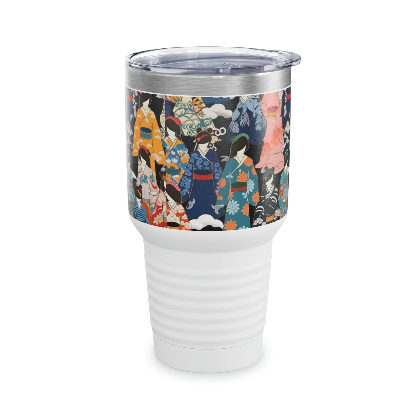 Kimono Serenade: Ringneck Tumbler Embracing Japanese Elegance