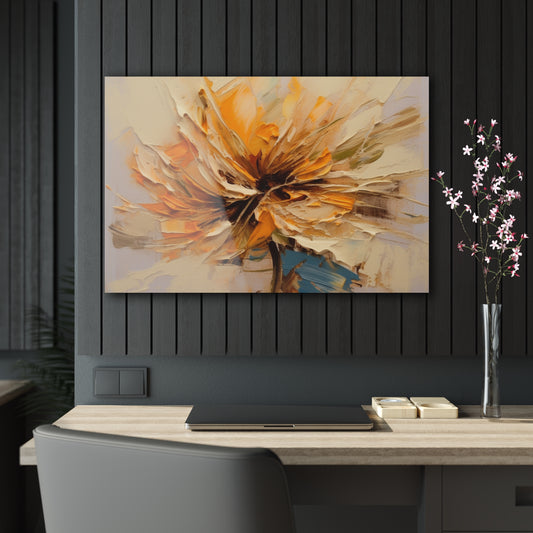 A Brush of Nature's Elegance: Acrylic Prints for Artistic Flower Lovers