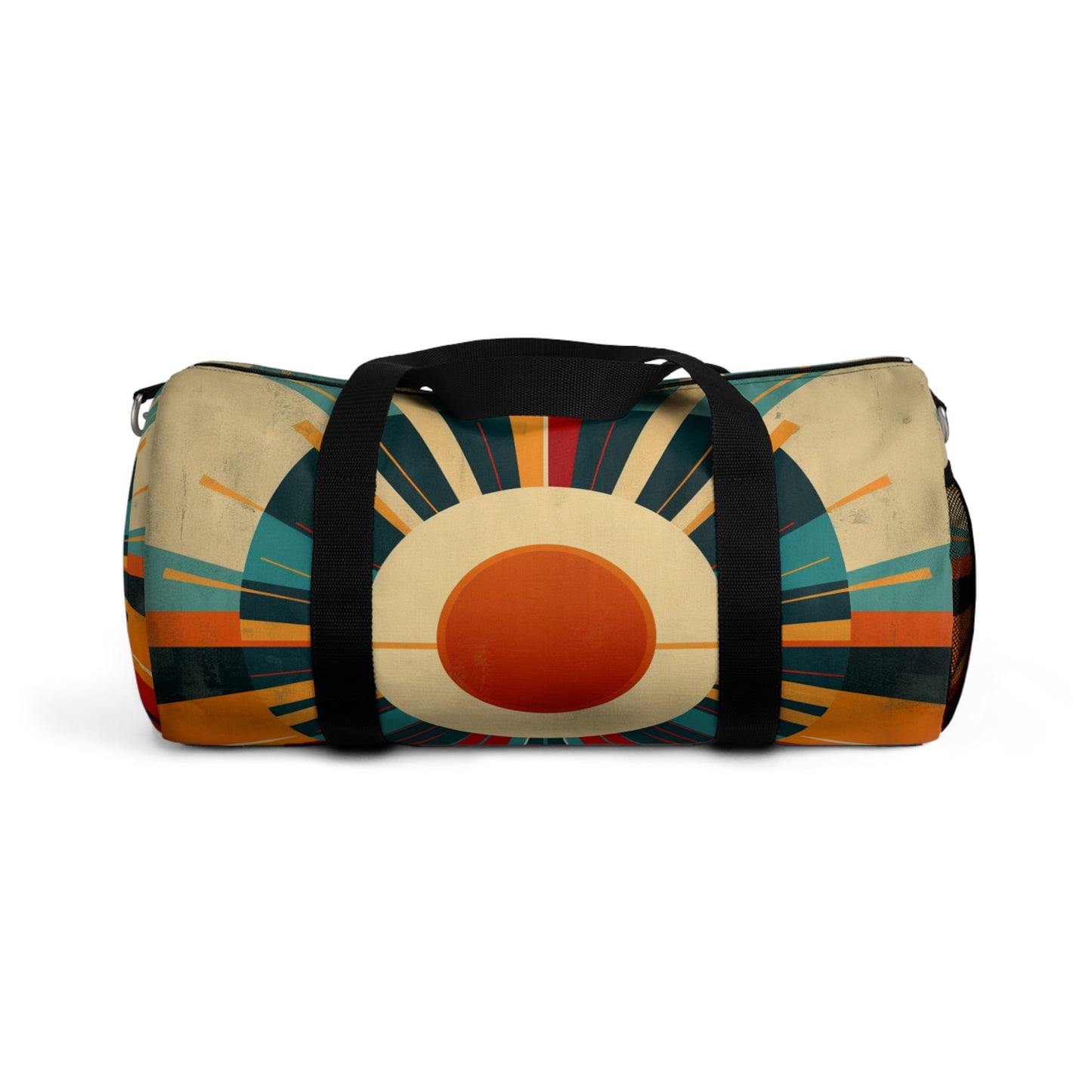 Minimalist Sunshine: Midcentury Modern Sun Duffel Bag