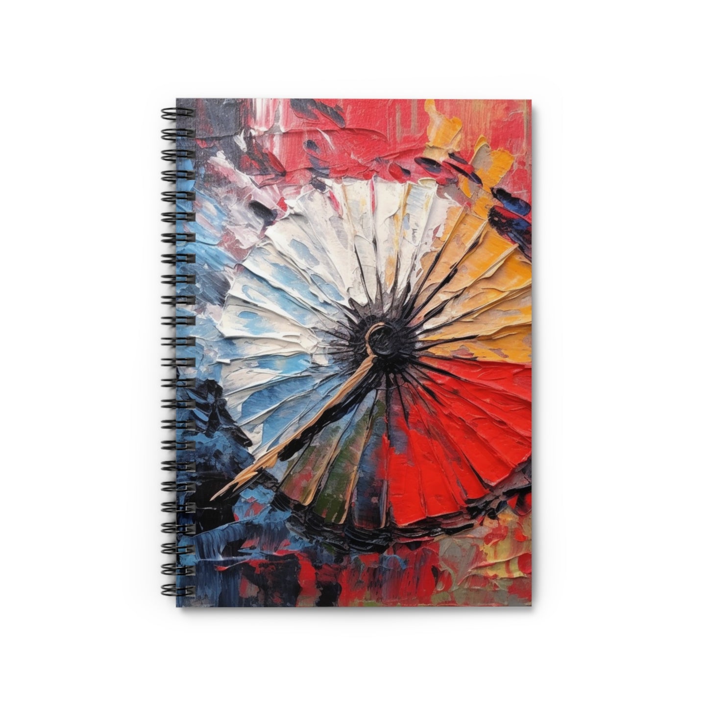 Japanese Umbrella Painting Spiral Notebook: Unleash Your Creativity