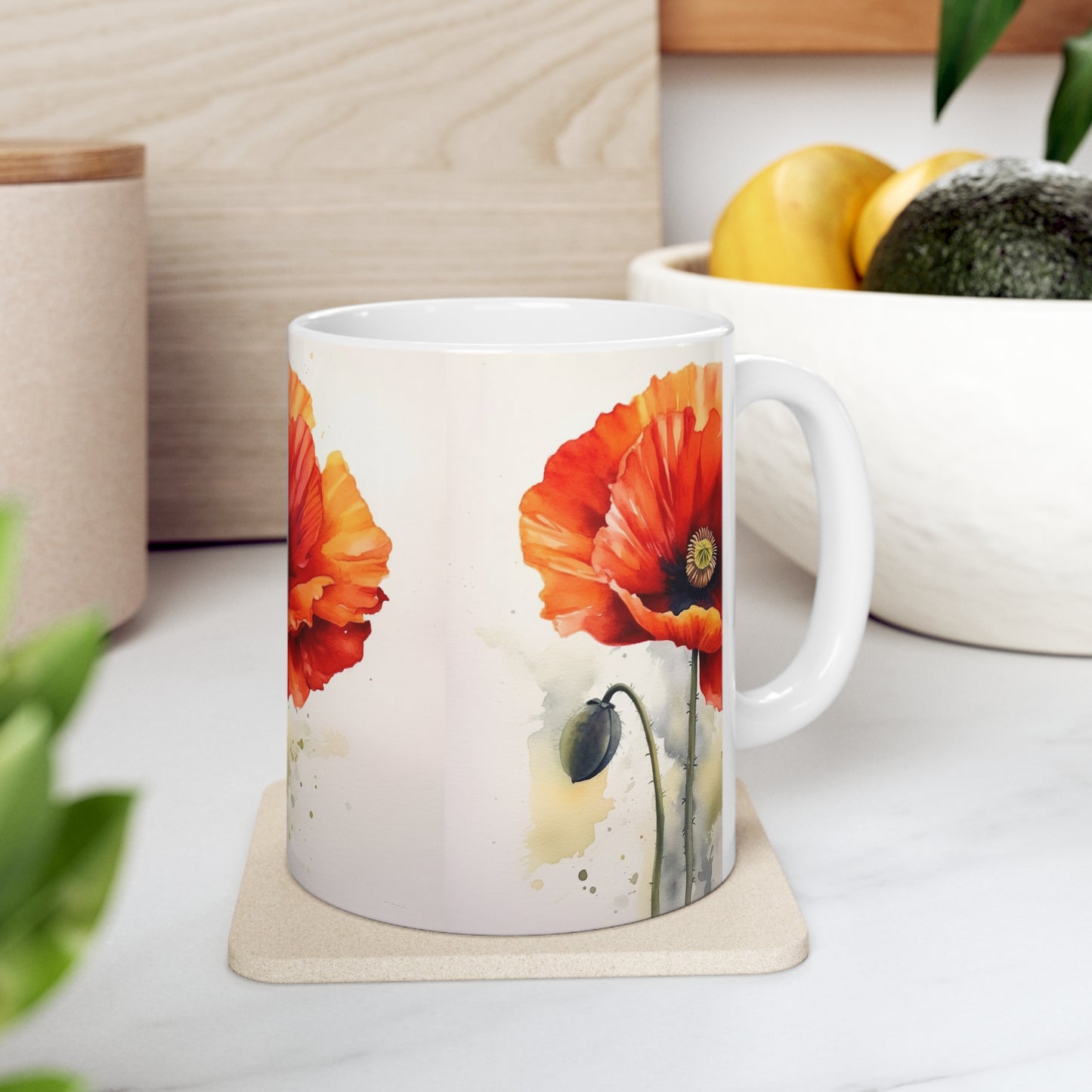 Embrace the Beauty of Watercolor with Ceramic Mug: Flower Edition