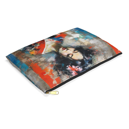 Accessory Pouch with Geisha Art: Style with Japanese Artistic Flair