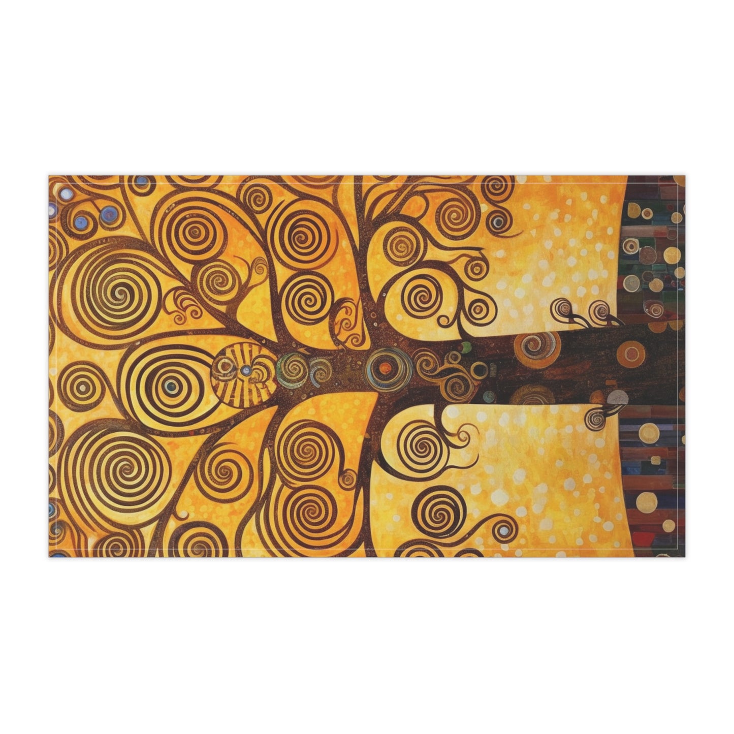 The Tree of Life Kitchen Towel: A Modern Art Tribute to Gustav Klimt