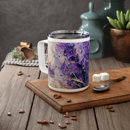 Lavender Dreams Unleashed: Discover Beauty with our Insulated Coffee Mug