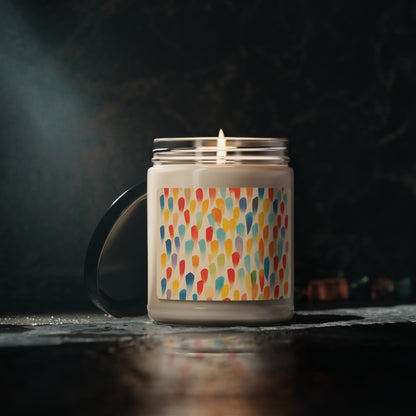 Energetic Expression: Abstract Shapes Scented Soy Candle