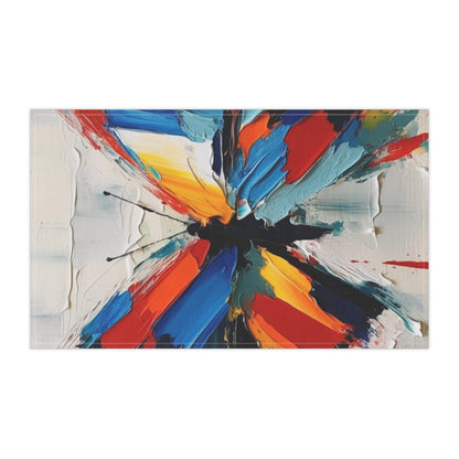 Abstract Kitchen Towel for Art Lovers: Butterfly-Inspired Delight