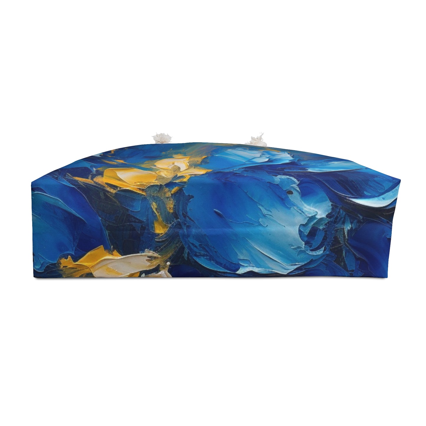 Abstract Wallpaper Weekender Bag: Immersive Floral Beauty with Blue Orchid Motif