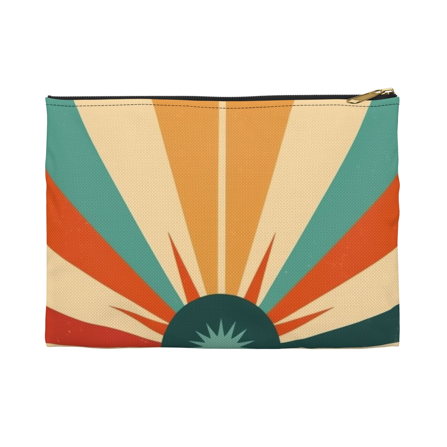 1960s Fashion Inspired Starburst Candy Colored Accessory Pouch