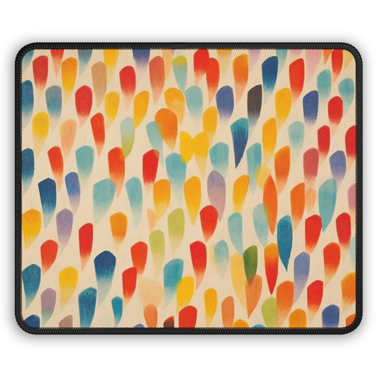 Energetic Brush Strokes: Colored Shapes Gaming Mouse Pad Inspired by Ellsworth Kelly