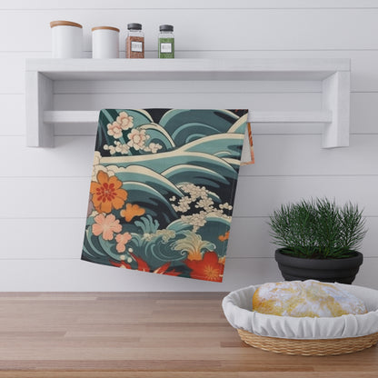 Elegant Kimono Kitchen Towel: Embrace Japanese Artistry