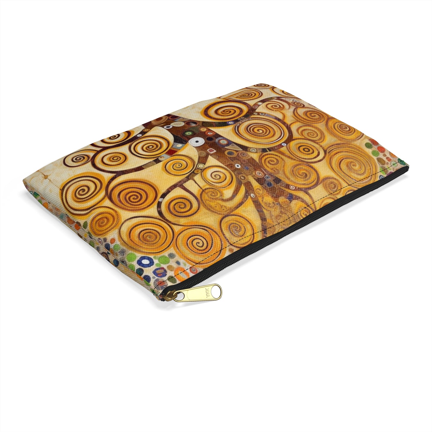 Captivating Artistry: The Tree of Life Accessory Pouch, Inspired by Gustav Klimt's Timeless Masterpiece