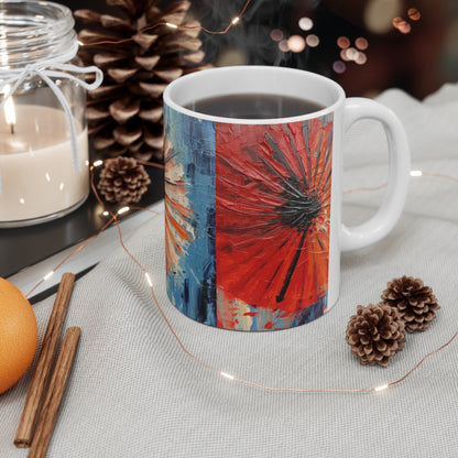 Ceramic Mug: Japanese Umbrella Dance