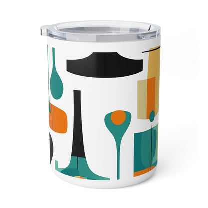 Atomic Elegance: Midcentury Modern Mug with Abstract Art