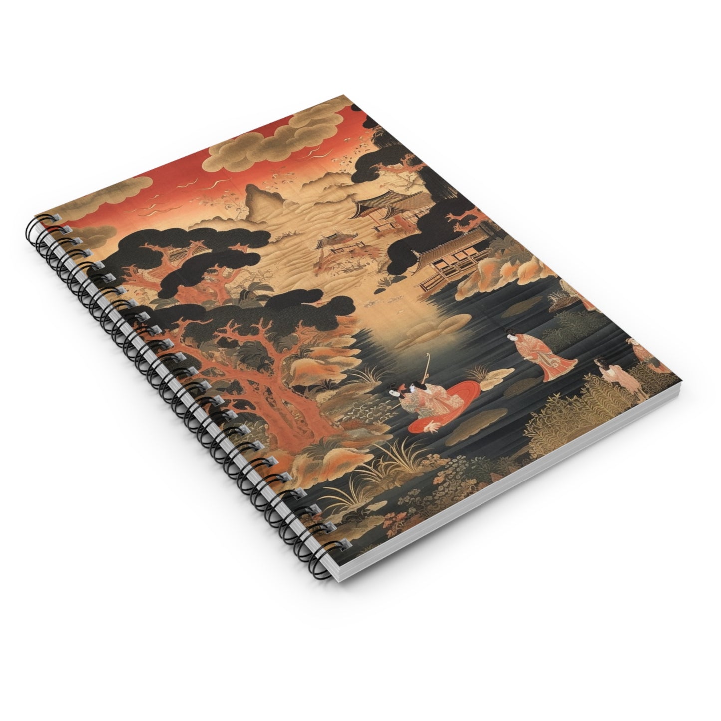 Custom Japanese Tapestry Spiral Notebook: Your Personalized Artistic Statement