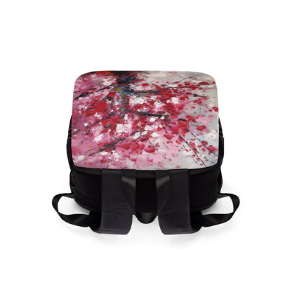 Cherry Blossom Dreams Abstract Unisex Casual Shoulder Backpack