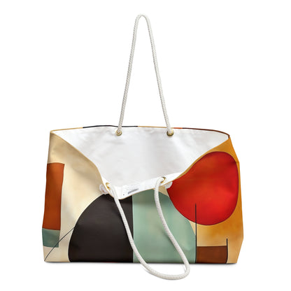 Retro Chic Glamour: 1960s Vintage Fashion Geometric Weekender Bag