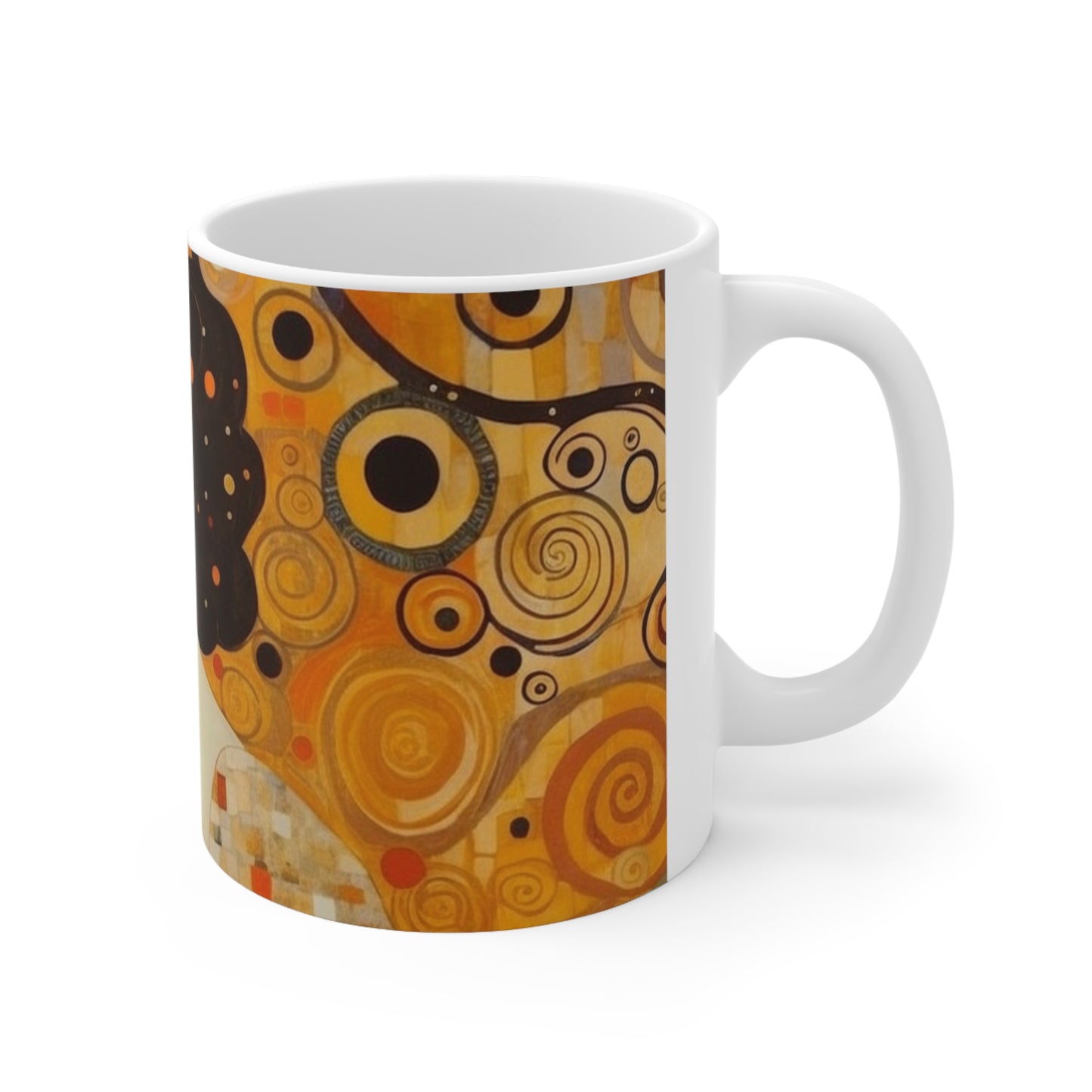 Gustav Klimt Inspired Ceramic Mug: A Tribute to the Iconic Art of the Vienna Secession