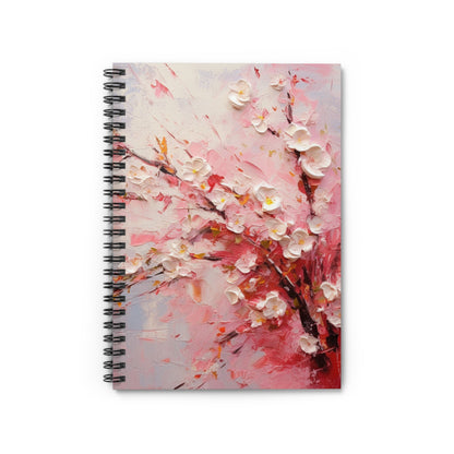 Abstract Cherry Blossom Spiral Notebook