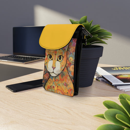 Art Nouveau Revival: Klimt-Inspired Small Cell Phone Wallet