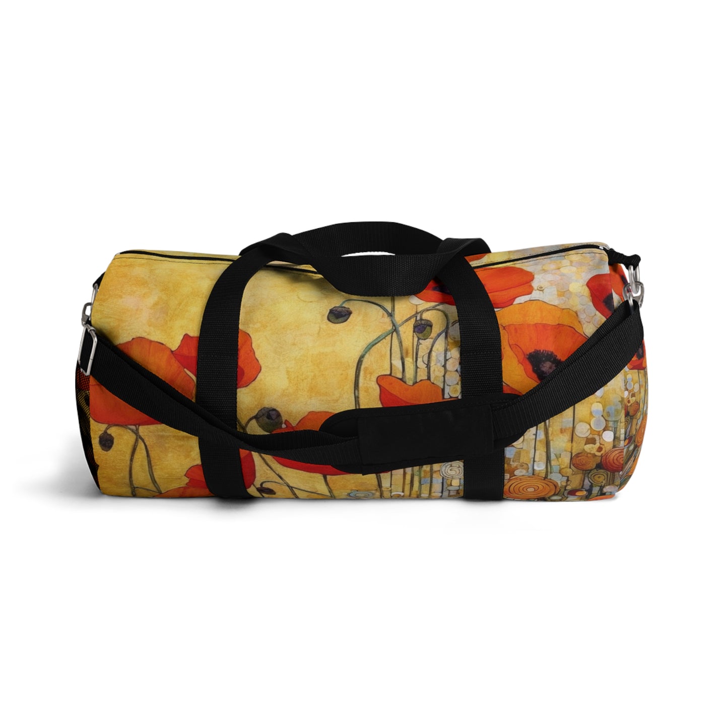 Elevate Your Style: Duffel Bag Adorned with Gustav Klimt's Poppies