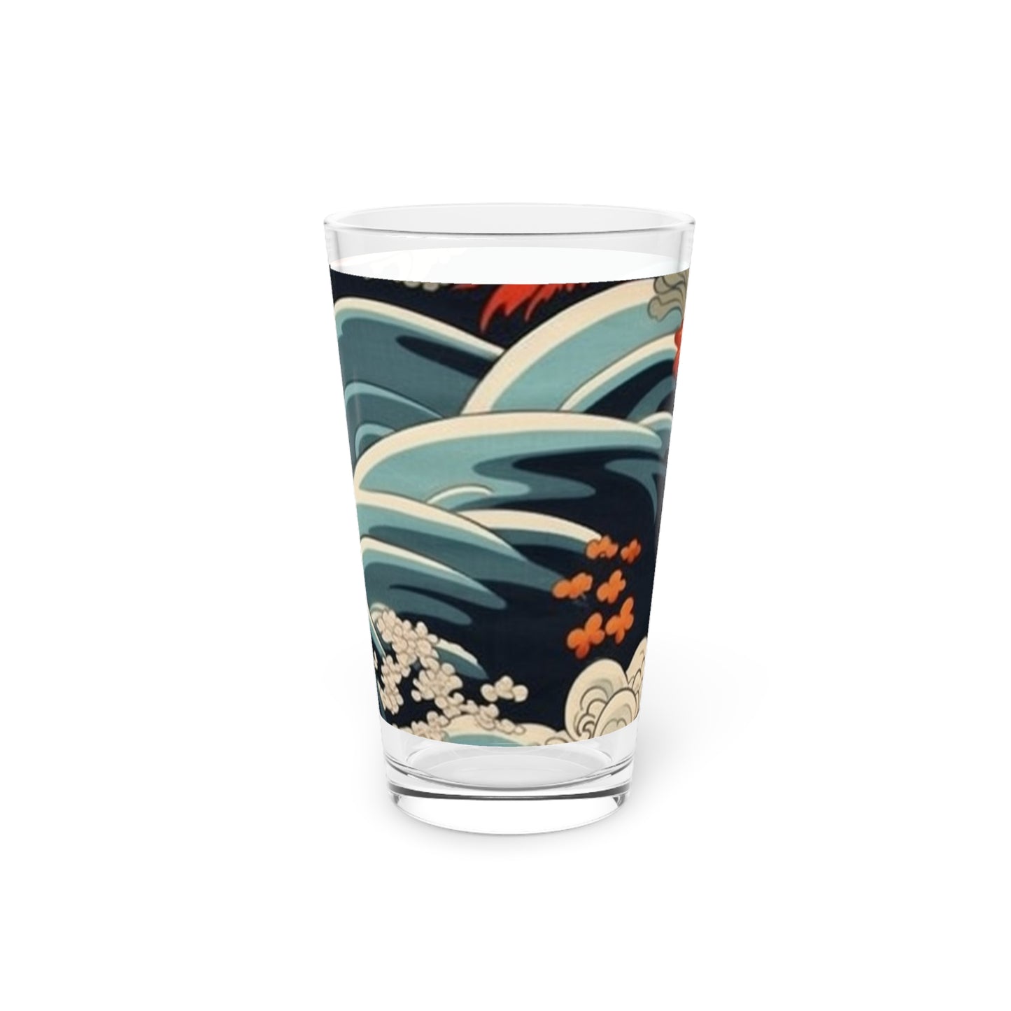 Elegant Kimono Pint Glass: Embrace Japanese Artistry