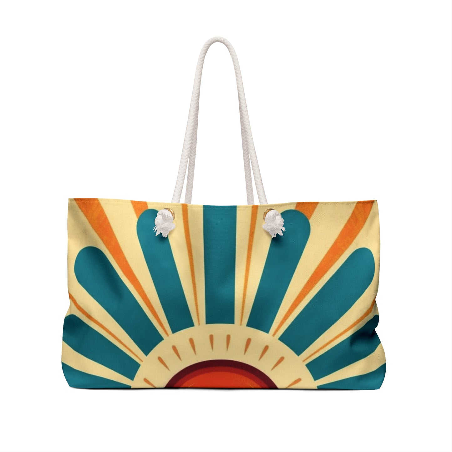 Atomic Age Sunshine: Midcentury Modern Sun Weekender Bag