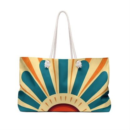 Atomic Age Sunshine: Midcentury Modern Sun Weekender Bag