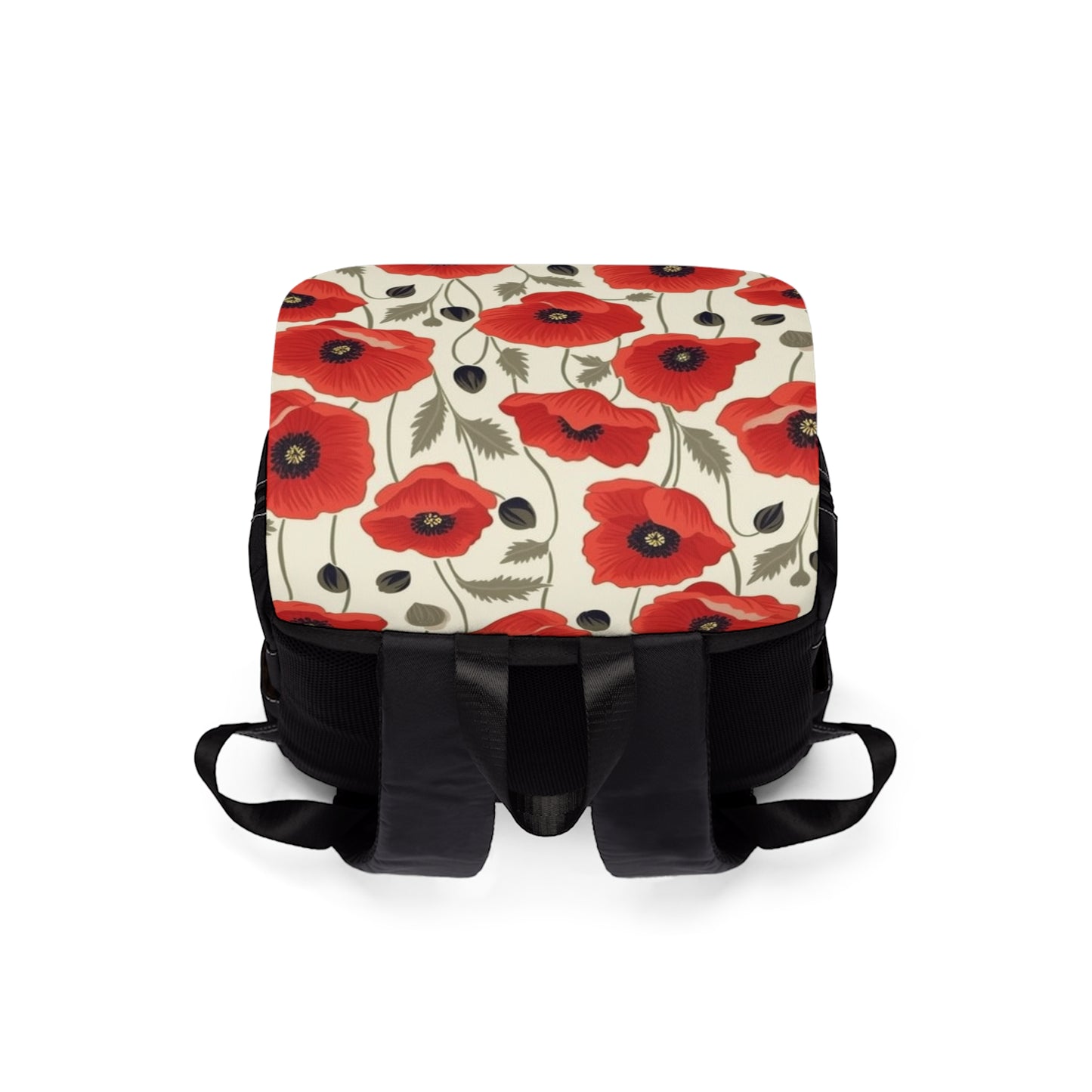 Gustav Klimt Poppies Unisex Casual Shoulder Backpack: Unleash the Beauty of Art Nouveau